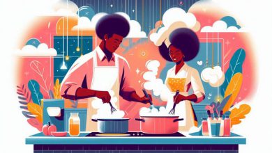 پختن غذا برای شب تولد