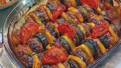 طرز تهیه تاس کباب با گوشت چرخ کرده و بادمجان