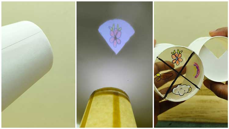 ساخت پروژکتور با لیوان