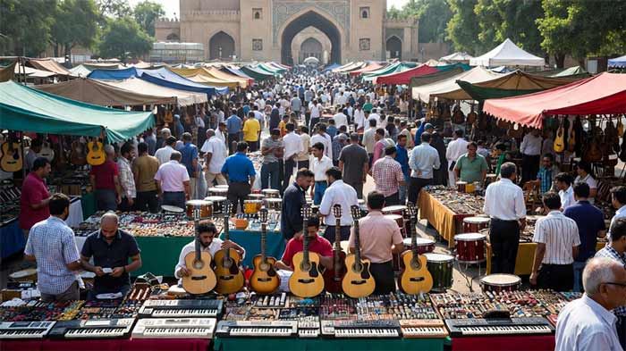 بازار جهانی آلات موسیقی و آموزش آنلاین